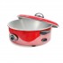 6-Inch electric skillet with glass lid