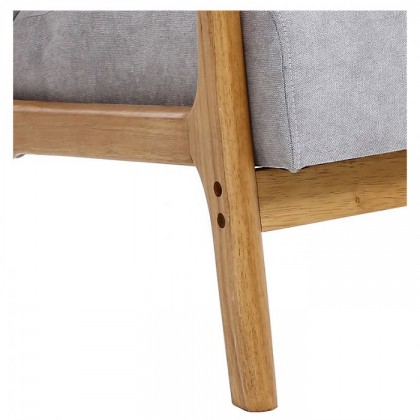Wood chair with cushion