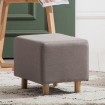 Wood stool with short legs
