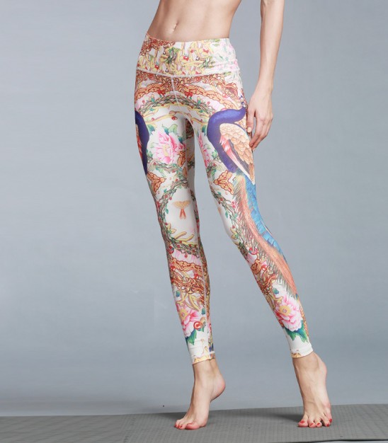Basic High Waisted Print Leggings