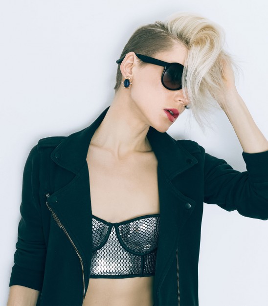 Hipster Style black bomber jacket